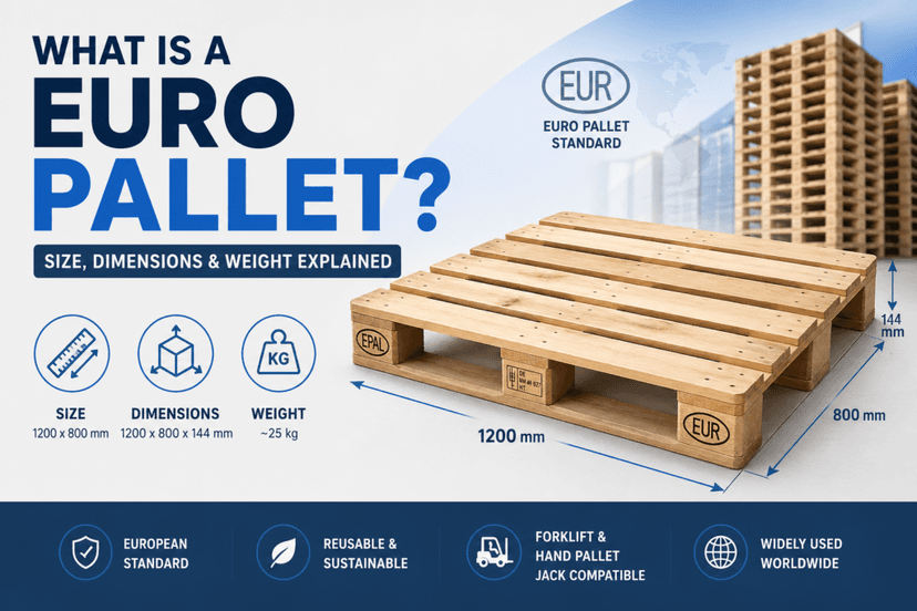 What Is a Euro Pallet? Size, Dimensions & Weight Explained What Is a Euro Pallet? Size, Dimensions & Weight Explained