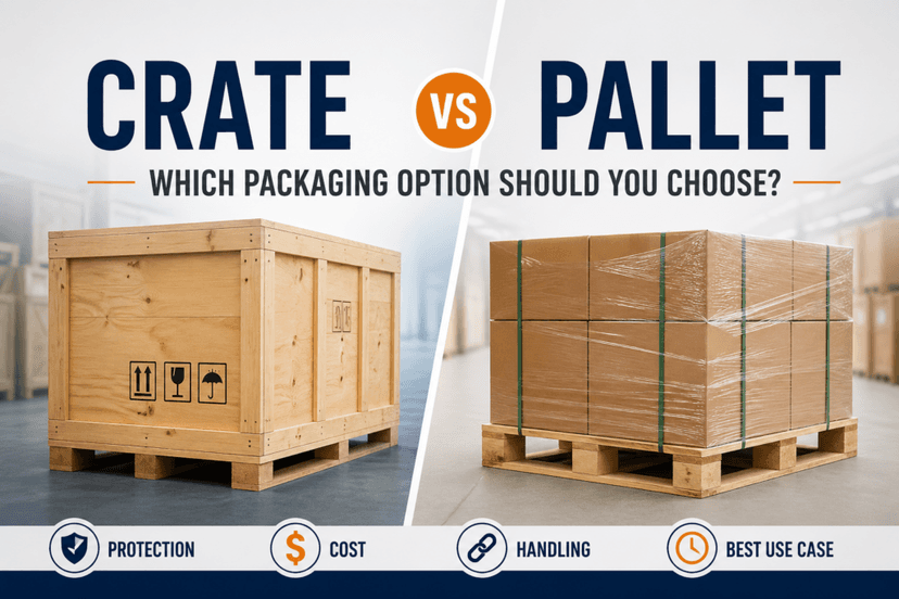 Crate vs Pallet: Which Packaging Option Should You Choose? Crate vs Pallet: Which Packaging Option Should You Choose?