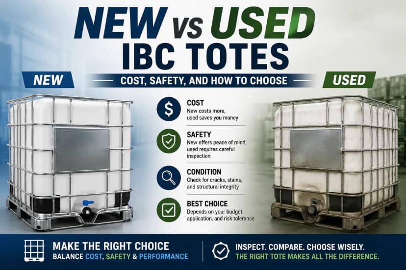 New vs Used IBC Totes: Cost, Safety, and How to Choose New vs Used IBC Totes: Cost, Safety, and How to Choose