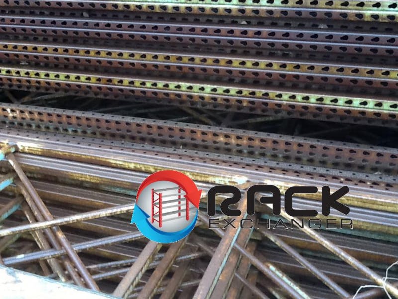 Pallet Racks For Sale: Interlake Racking System, 18' x 42" Uprights, 8'-12' Beams, and Wire Decks - MAKE OFFER In Illinois - image 1