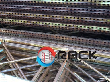 Pallet Racks For Sale: Interlake Racking System, 18' x 42" Uprights, 8'-12' Beams, and Wire Decks - MAKE OFFER In Illinois - image 1