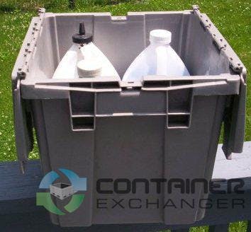 Stack & Nest Totes For Sale: NEW 15x14x13 Stack & Nest Tote- Attached Lid In Ontario - image 2