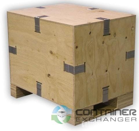 Wooden Shipping Crates for Sale in Bulk For Sale: New 30x22x23 Collapsible Wood Crates In South Carolina - image 1