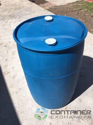 Drums For Sale: Refurbished 55 Gallon UN Rated Blue Plastic - Closed Top In California - image 1