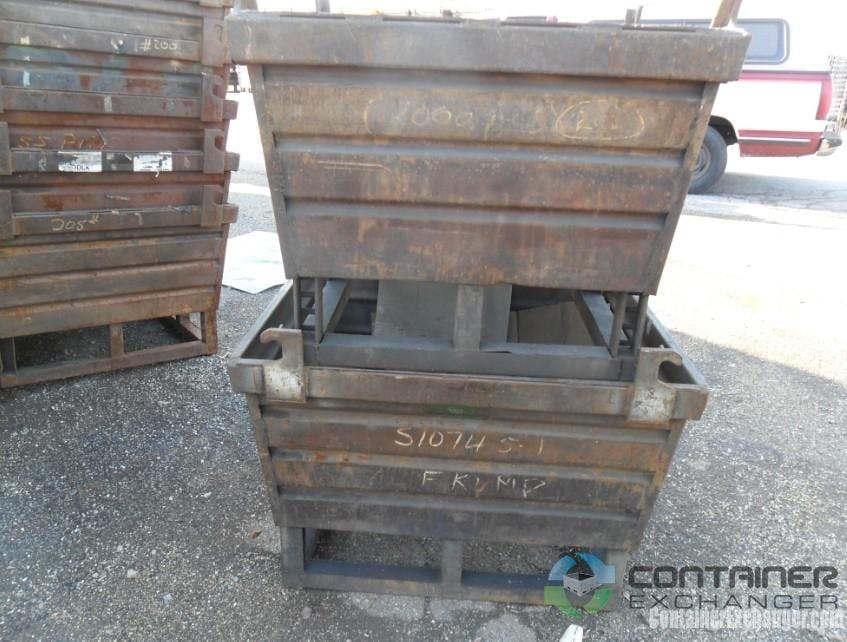 Metal Bins For Sale: Used 40x34x20 Stack and Nest Metal Bins In Ohio - image 1