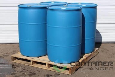 Drums For Sale: Used 55 Gallon Closed Top Plastic Drums Previous Food Grade In Colorado - image 1