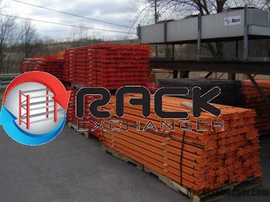 Uprights For Sale: Sections 20 ft x 44 in Pallet Rack w. 96 in Beams and Wire Decks In null - image 2