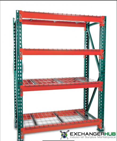Uprights For Sale: New Pallet Rack Uprights: 48 x 120 x 3 with 8x5 Base Plate; Teardrop Style In South Carolina - image 3