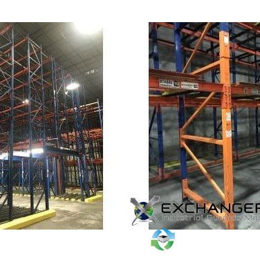 Push-Back Racks For Sale: Used Structural Pushback Rack - 24000 pallet positions - 2 Deep, 3 Deep, 4 Deep (will separate) in Atlanta, GA In Texas - image 1