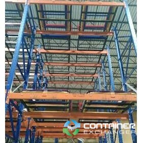 Push-Back Racks For Sale: Used - 2000 Position Push-Back Rack System - 5 Deep Based +2 3 High 248 Overall Height Florida In Florida - image 1