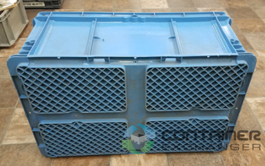 Stacking Totes For Sale: Used 24x15x14 Totes in Blue In Mississippi - image 3