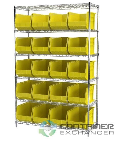 Organizer Bins For Sale: New 18x11x10 Akrobin Hopper Front Stackable Storage Bins w. Optional Shelving In Ohio - image 3
