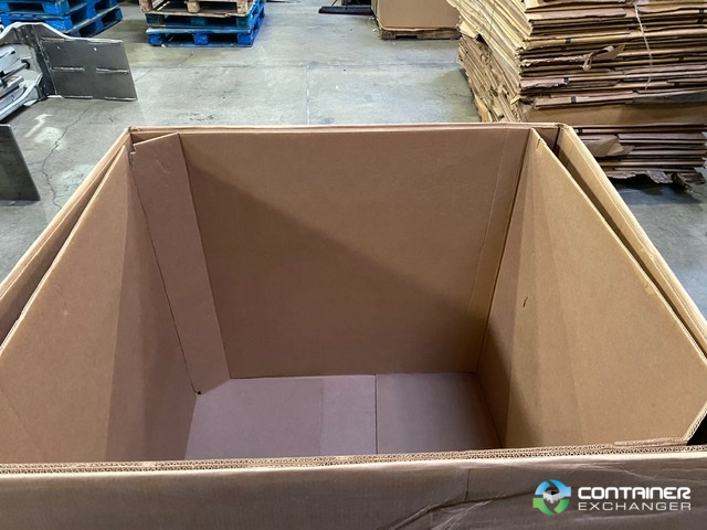 Gaylord Boxes For Sale: Used HTP-41 B Grade 48x40x41 4 Wall Gaylords/Totes Full Top and Bottom Flaps Washington In Washington - image 2