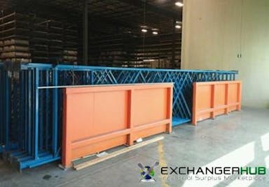 Pallet Racks For Sale: 28' Structural Rack, 60" deep x 28' high, C3" columnts, 400 C5" x 147" Beams In New Jersey - image 1