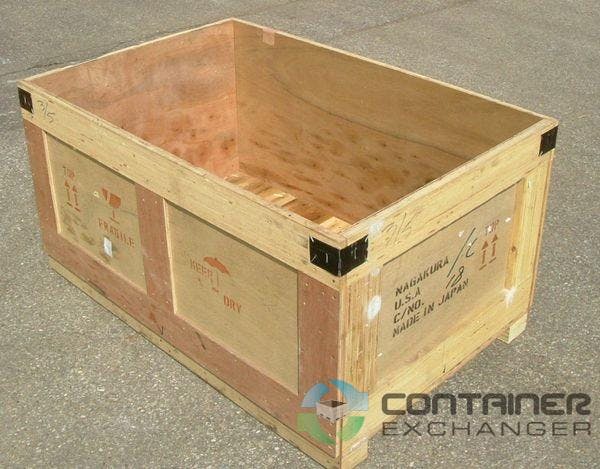 Wooden Shipping Crates for Sale in Bulk For Sale: USED Wooden Shipping/Storage Crates 45x30x24 In Indiana - image 1