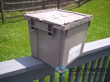 Stack & Nest Totes For Sale: NEW 15x14x13 Stack & Nest Tote- Attached Lid In Ontario - image 3