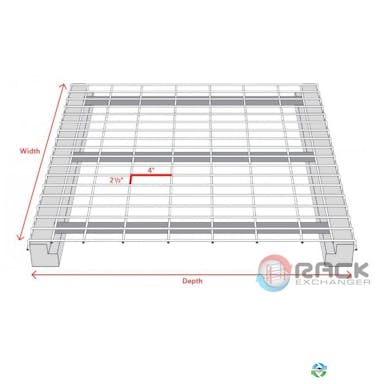 Decking For Sale: New Wire Mesh Decking 42 Deep x 52 Wide 2500 lb Capacity WorldDeck Georgia In Georgia - image 1