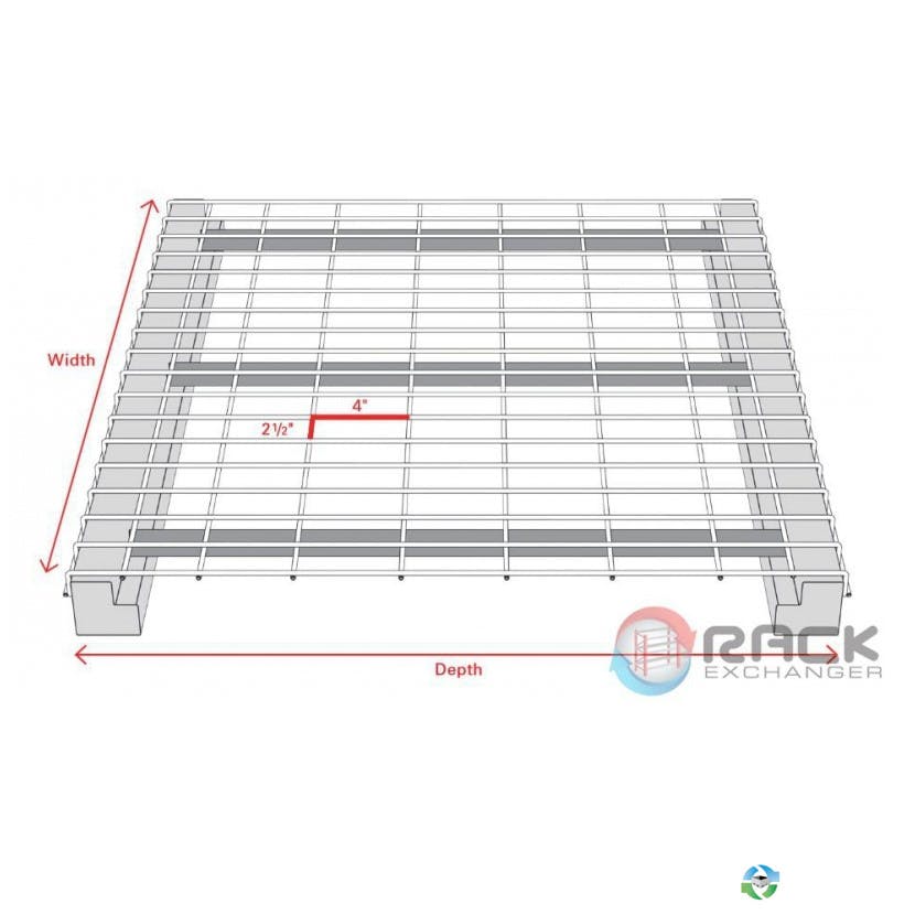 Decking For Sale: 48 Deep x 46 Wide New Wire Decking 2500 lb Capacity WorldDeck Illinois In Pennsylvania - image 1