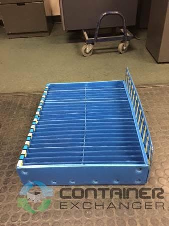 Organizer Bins For Sale: Used 24x18.5x4.5 Adjustable Blue Bins In Texas - image 2