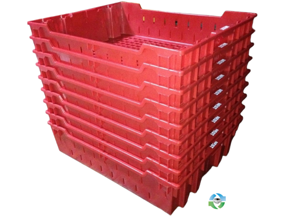 Food Totes & Trays For Sale: Red 28x22x07 Bakery Trays Small Min Order Stackable and Nestable- Available immediately Minnesota In Minnesota - image 2