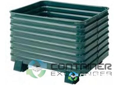 Metal Bins For Sale: New Heavy Duty 38x32x23 Corrugated Metal Bins Stackable In Wisconsin - image 2