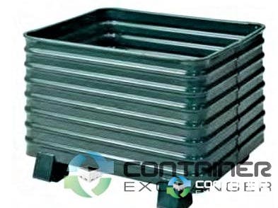 Metal Bins For Sale: New Heavy Duty 50x42x41 Corrugated Metal Bins Stackable Wisconsin In Wisconsin - image 2