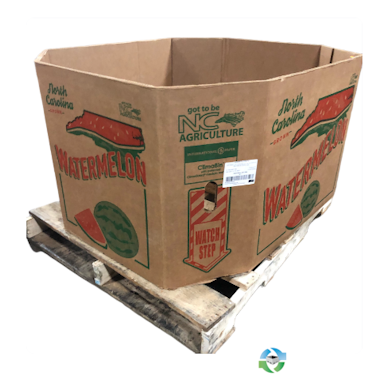 Gaylord Boxes For Sale: Used 48x40x24 3 Wall Watermelon Gaylords with partial bottom flaps. In New Jersey - image 1
