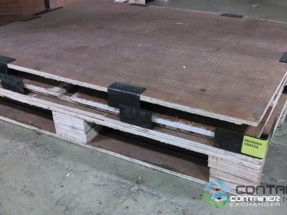 Wood Crates For Sale: Used 48.5x37x27 Collapsible Wood Crates 12.8 Type 02 Heat Treated Michigan In Michigan - image 2