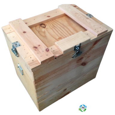 Wood Crates For Sale: NEW 24x17x23 Wooden Shipping Crates With Lids Hinges and Foam Lining Illinois In Illinois - image 1