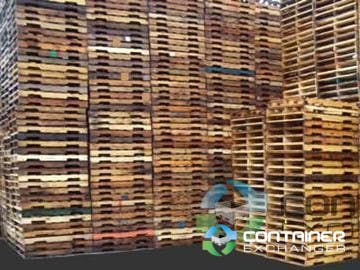 Wood Pallets For Sale: Used 48x40x4.5 Wood Pallets - B Grade Georgia In Georgia - image 2