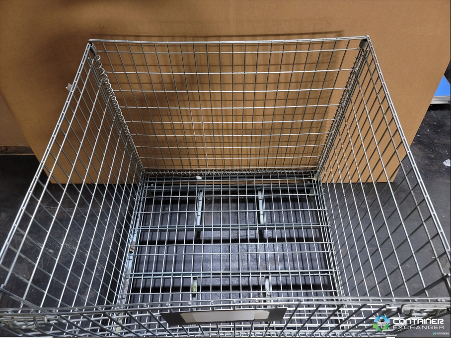 Wire Baskets For Sale: Used 43x39x41 (Outside Dimensions) Collapsible Wire Basket with drop gate (Price listed is for less than 50 pieces) In Tennessee - image 2