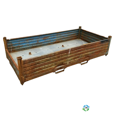 Metal Bins For Sale: Used 96x48x24(Outside Dimensions) Rigid Steel Tub Mississippi In Mississippi - image 1