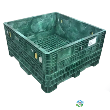 Pallet Containers For Sale: Used 45x48x25 Collapsible Bulk Containers with Drop Doors Mixed Colors Ohio In Ohio - image 1