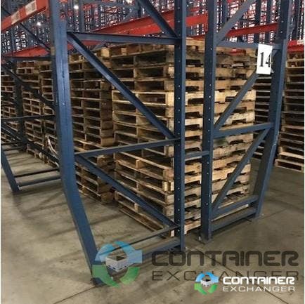 Pallet Racks For Sale: 800 Sections of Used Structural Rack 42 deep x 31 high C3x100 Beams New Jersey In New Jersey - image 2