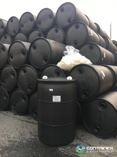 Drums For Sale: Used Black 55 Gallon Closed Top Plastic Drums (Food Grade) in Washington (USA) In Washington - image 3