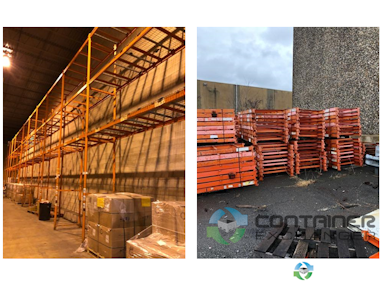 Pallet Racks For Sale: Used Lock Rack For Sale - 42" d x 21' h, C4 x 93" Beams with supports New Jersey In New Jersey - image 2