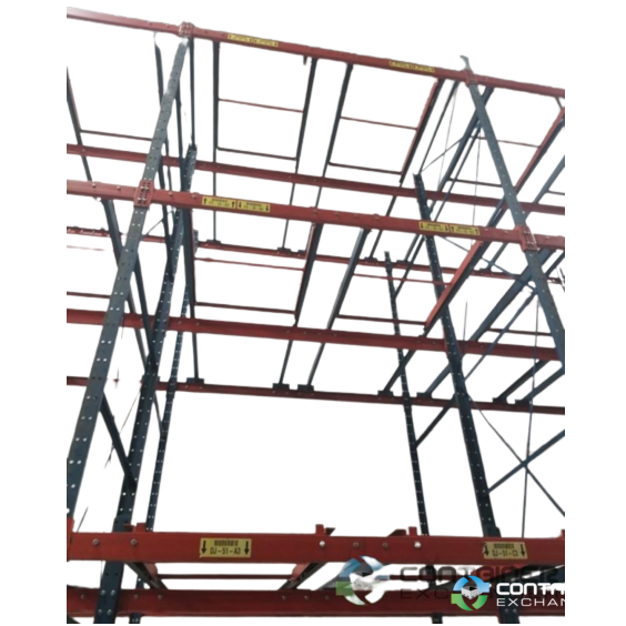 Push-Back Racks For Sale: 3500 Positions - Used 2 deep x 4 high Push-Back Racking, 40x48 Pallets, 2500 lbs per pallet Indiana In Indiana - image 1