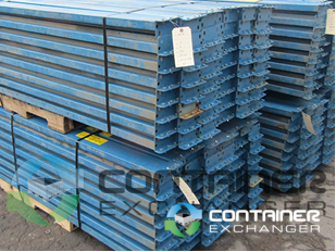 Beams For Sale: Used 102 x 4 Teardrop Blue Pallet Racking Beams Indiana In Indiana - image 2