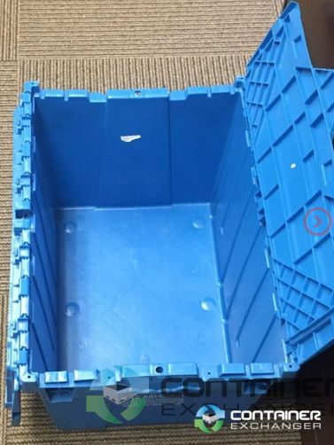 Stack & Nest Totes For Sale: Used Flip Top Totes 22x15x12 Blue Rhode Island In Rhode Island - image 3