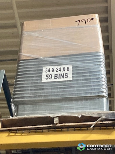 Organizer Bins For Sale: Used 34x24x8 Fiber Reinforced Stackable Bins Wisconsin In Wisconsin - image 3