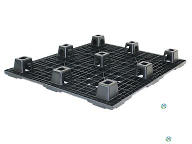 Plastic Pallets For Sale: New 48x40x5.1 Nestable Mid Duty Plastic Pallets with Safety Rim Michigan In Michigan - image 3