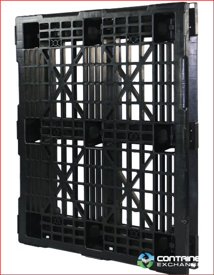 Plastic Pallets For Sale: 48x40x5.9 Rackable Stackable Mid Duty 6 Runner Plastic Pallets Michigan In Michigan - image 2