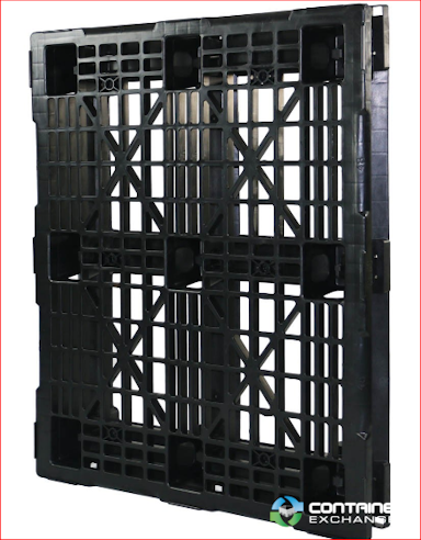 Plastic Pallets For Sale: 48x40x5.9 Rackable Stackable Mid Duty 6 Runner Plastic Pallets Michigan In Michigan - image 2