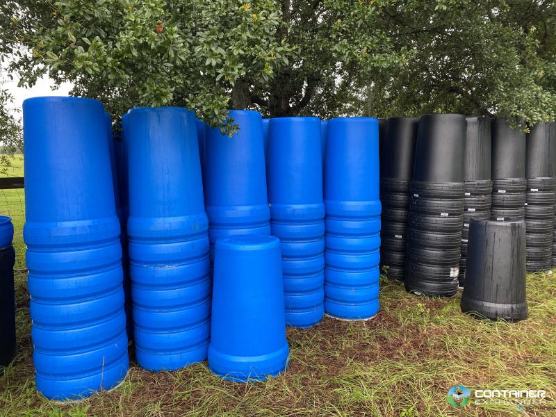 Drums For Sale: New 55 Gallon Food Grade Plastic Drums Open top- No lids Florida In Florida - image 2