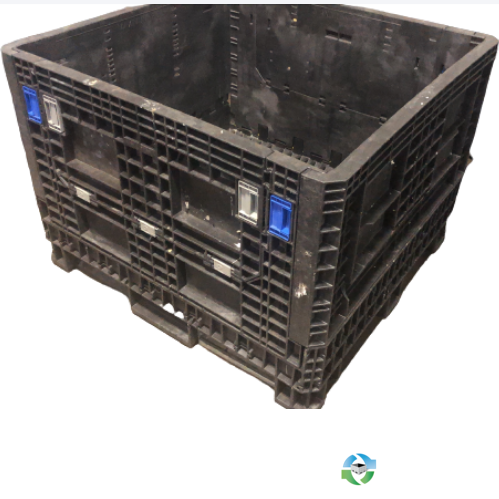 Pallet Containers For Sale: Used 45x48x34 Collapsible Bulk Containers with Drop Doors Mixed Colors Texas In Texas - image 1