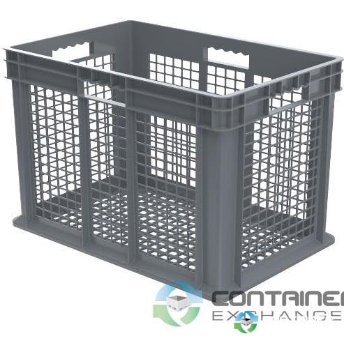Stacking Totes For Sale: New 24x16x16 Stacking Totes Ventilated Mesh Sides & Mesh Bottom Ohio In Ohio - image 2