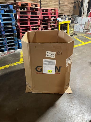 Gaylord Boxes For Sale: Used 48x40x38 4 to 5 Wall Octagon Gaylords Full bottom flaps In Ohio - image 3