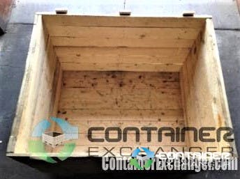Wooden Shipping Crates for Sale in Bulk For Sale: Used 44x36x33 Wood Crates Heat Treated Stamped ISPM 15 Compliant Ohio In Ohio - image 2