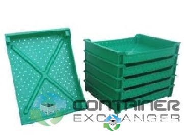 Food Totes & Trays For Sale: New 24x16x3 Vented Berry Tray Nestable and Stackable British Columbia In British Columbia - image 3