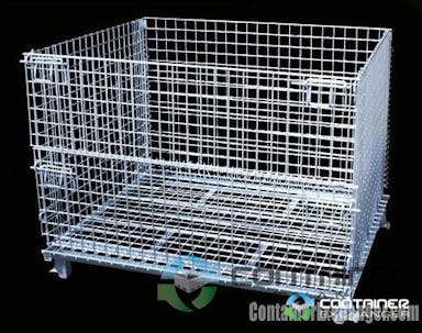 Wire Baskets For Sale: New 48x40x42 XL Wire Basket Stackable Collapsible Illinois In Pennsylvania - image 2
